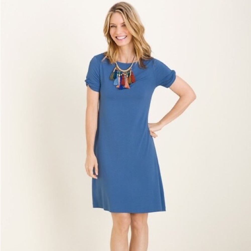 NEW Chico’s Twist Sleeve Shift Dress-size 3